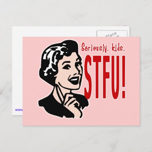 母おもしろいの日デザイン ポストカード (正面/裏面)