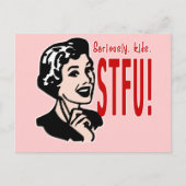 母おもしろいの日デザイン ポストカード (正面)