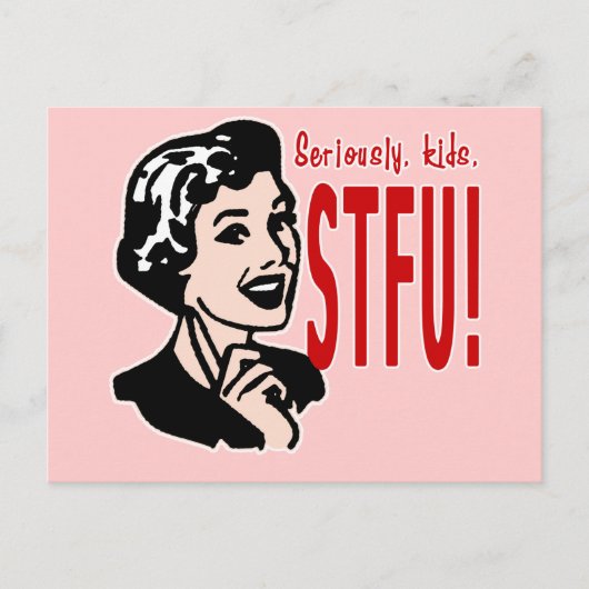 母おもしろいの日デザイン ポストカード (正面)