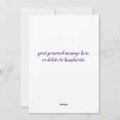 母おもしろいの日ペットパーソナライズされたの写真犬のお母さん  シーズンカード (裏面)