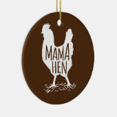 母おもしろいの日マママヘンチキンギフトママファーム セラミックオーナメント (右)
