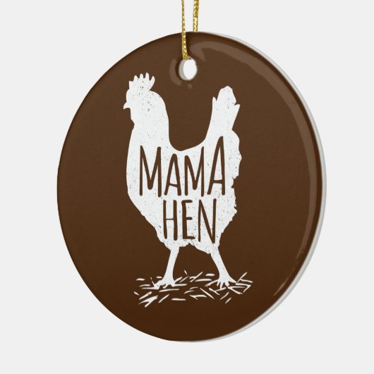 母おもしろいの日マママヘンチキンギフトママファーム セラミックオーナメント (左)