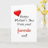 母おもしろいの日帰りカーお気に入りのド カード (黄色い花)