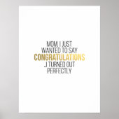 母おもしろいの日引用文MOM ポスター (正面)