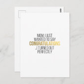 母おもしろいの日引用文MOM ポストカード (正面/裏面)