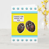 母おもしろいの日札 カード (黄色い花)