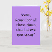 母おもしろいの日札 カード (黄色い花)