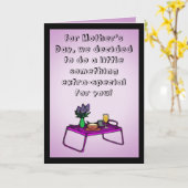 母おもしろいの日用カード、特別なもの カード (黄色い花)