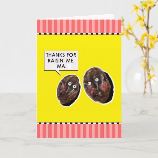 母おもしろいの日 カード (黄色い花)