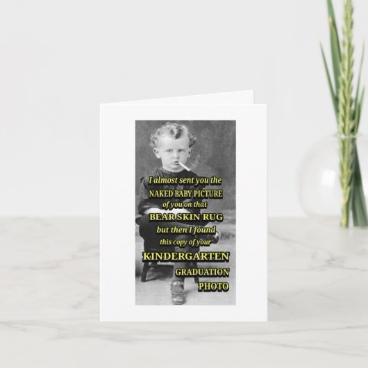 母おもしろいの日 カード (正面)