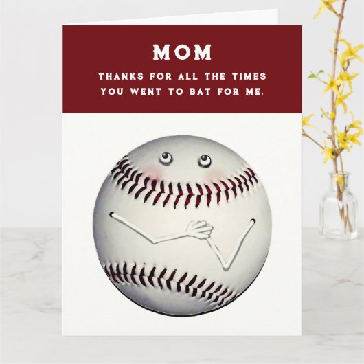 母おもしろいの日 カード (黄色い花)