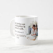 母おもしろいの日 – 娘 コーヒーマグカップ (正面左)