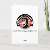 母おもしろいの日：息子から カード (裏面)