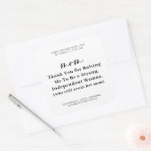 母おもしろいの日 | Mom Candle スクエアシール (封筒)