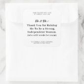 母おもしろいの日 | Mom Candle スクエアシール (バッグ)