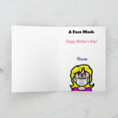 母おもしろいの日COVID-19カード カード (内部)