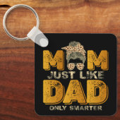 母おもしろいはパパのみ頭が切れるヴィンテージ キーホルダー (正面)
