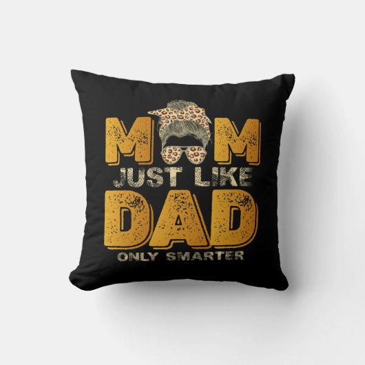 母おもしろいはパパのみ頭が切れるヴィンテージ クッション (正面)