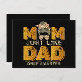 母おもしろいはパパのみ頭が切れるヴィンテージ ポストカード (正面/裏面)