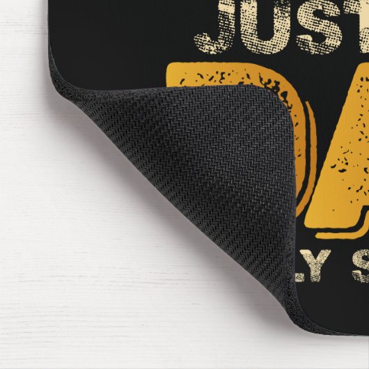 母おもしろいはパパのみ頭が切れるヴィンテージ マウスパッド (コーナー)