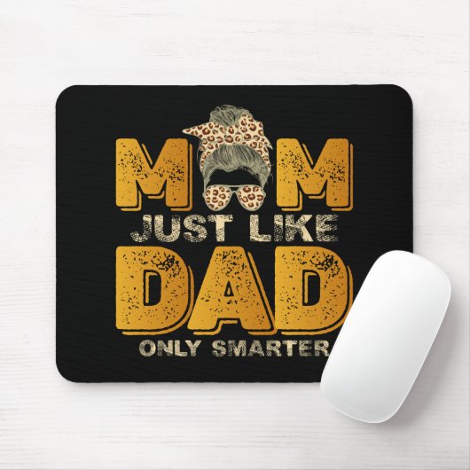 母おもしろいはパパのみ頭が切れるヴィンテージ マウスパッド (マウス)