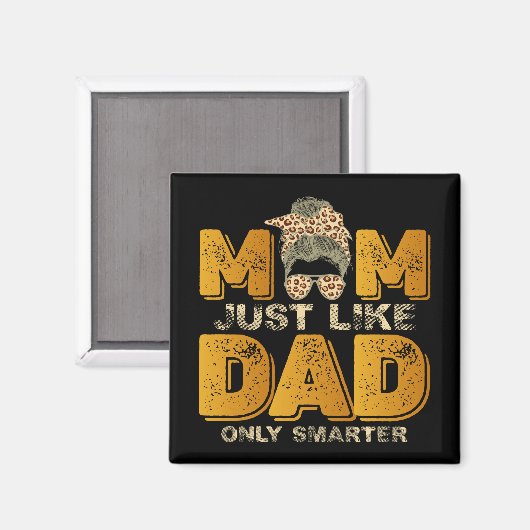 母おもしろいはパパのみ頭が切れるヴィンテージ マグネット (正面/裏面)