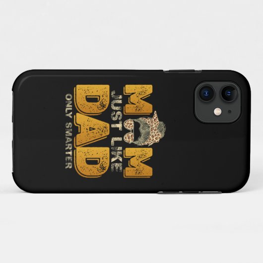 母おもしろいはパパのみ頭が切れるヴィンテージ Case-Mate iPhoneケース (裏面(横))