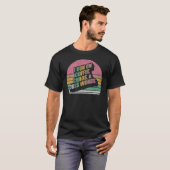 母おもしろいコーヒーギフトレトロ私はコーヒ走ーカオス上 Tシャツ (正面フル)