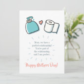 母おもしろいパーソナライズされた日 シーズンカード (スタンド正面)