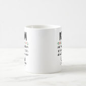 母おもしろいフローラ醜い子供誕生日 コーヒーマグカップ (中央)