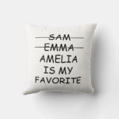 母おもしろい子が母お気に入りの日を命名 クッション (裏面)