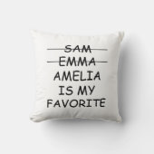 母おもしろい子が母お気に入りの日を命名 クッション (正面)