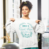 母おもしろい引用文フード付皮肉な女性の妻ギフト スウェットシャツ