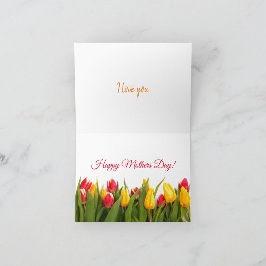 母おもしろい日あいさつカード カード (内部)