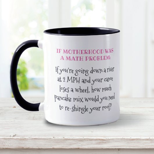 母おもしろい日の数学の問題 マグカップ