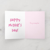 母おもしろい日の植物愛好家 箔グリーティングカード (内側レイダウン)