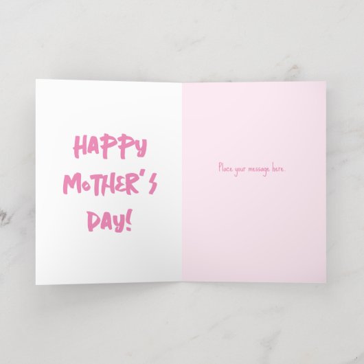 母おもしろい日の植物愛好家 箔グリーティングカード (内側レイダウン)