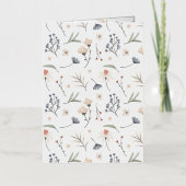 母おもしろい日カード花 箔グリーティングカード (正面)