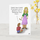 母おもしろい日カード：国内技術者 カード (黄色い花)