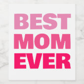 母おもしろい日ワインラベル ワインラベル (シングルラベル)