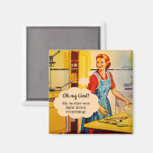 母おもしろい日ヴィンテージ磁石 マグネット (正面/裏面)