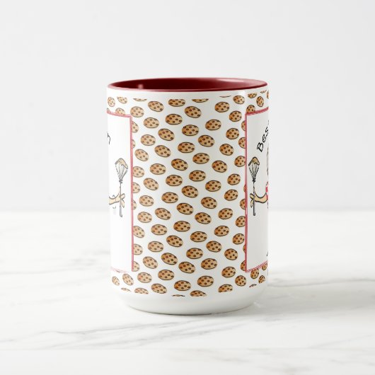 母おもしろい母おばあちゃん漫画コーヒー マグカップ (中央)