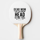母おもしろい母の日のプレゼント 卓球ラケット (裏面)