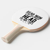 母おもしろい母の日のプレゼント 卓球ラケット (正面アングル)