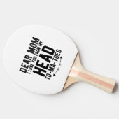 母おもしろい母の日のプレゼント 卓球ラケット (横)