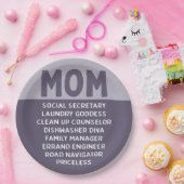 母おもしろい母の日の生活 ペーパープレート (パーティー)