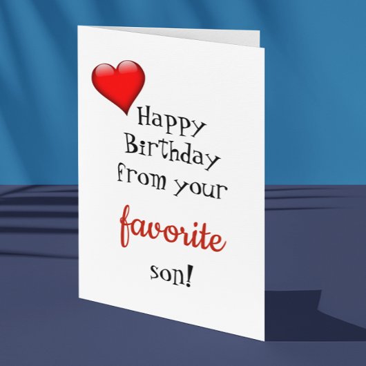 母おもしろい母の誕生日カーお気に入りのド カード