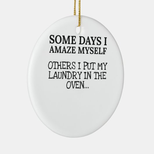 母おもしろい母日私は母の生活を驚かせる セラミックオーナメント (右)