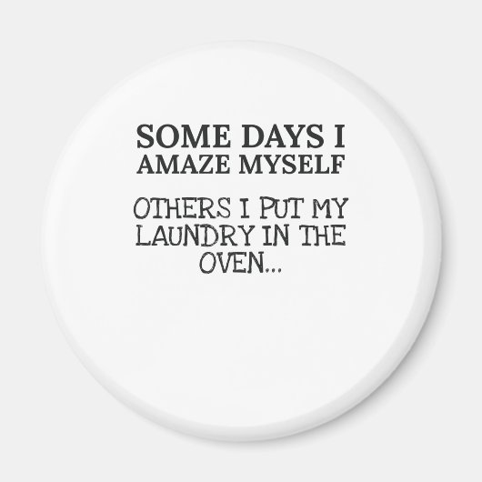 母おもしろい母日私は母の生活を驚かせる マグネット (正面)