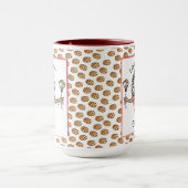 母おもしろい母民族女性漫画コーヒー マグカップ (中央)